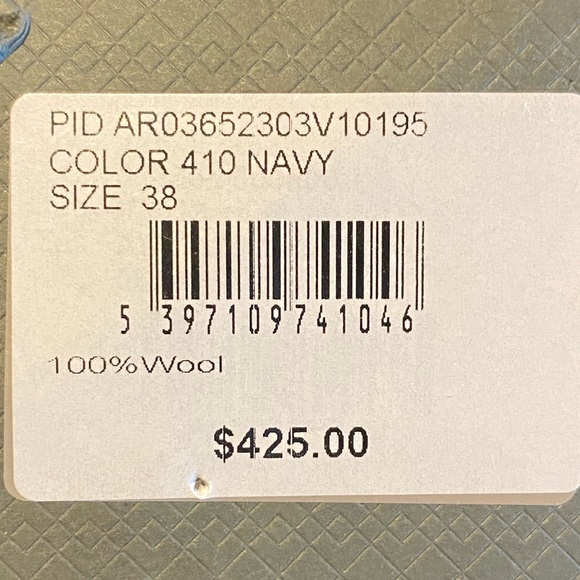 Canali Impeccable Navy Blue Flat Front Wool Trousers Size 38 R - Picture 14 of 15